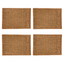 Gold Woven Water Hyacinth Rectangular Placemats Set of 4