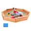 Large Octagonal Wooden Sandbox with Cover and Benches