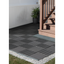 Dark Gray Plastic Interlocking Outdoor Deck Tiles, 11.8" x 11.8"