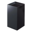 Black Minimalist Plastic Square Waste Basket