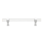 6-Inch Polished Chrome Acrylic Bar Pull with Mounting Hardware