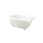 Voltaire 54" White Acrylic Alcove Bathtub with Left-Hand Drain