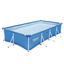 Bestway Steel Pro 9ft Blue Rectangular Above Ground Pool Set with Pump