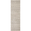 Beige Geometric Power-Loomed Runner Rug with Latex Backing