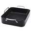 Matte Black Hard Anodized Induction Roaster with Nonstick Rack