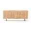 Carmel 72'' Natural Mango and Cane Sideboard with Gunmetal Legs