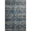 Lagoon Blue and Natural Washable Synthetic Accent Rug 2'-3" x 3'-9"