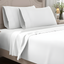 King White Organic Cotton Percale Sheet Set