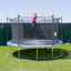 TruJump 14' Blue Round Trampoline with Safety Enclosure