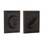 Aged Bronze Single Cylinder Deadbolt with Addison Trim