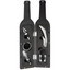 Black 5-Piece Wine Bottle Corkscrew and Accessory Set