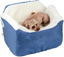 Medium Blue Soft Sided Dog Carrier with Sherpa Lining