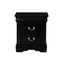 Louis Philippe Inspired 2-Drawer Black Nightstand