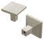 Stainless Steel Square Cabinet Knob with Mounting Hardware