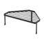 Black Steel One-Tier Corner Stove Top Rack