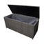 Gray Wicker and Plastic Lockable Outdoor Deck Box