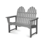 Slate Gray Teak Classic Adirondack 48" Bench