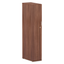 Modern Walnut Tall Storage Wardrobe with Adjustable Shelf