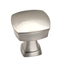 Satin Nickel Square Cabinet Knob with Mounting Hardware