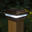 Bronze Aluminum LED Solar Post Cap Light