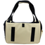 Beige and Black Soft-Sided Dog Carrier with Mesh Sunroof