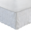 White Twin Cotton Polyester Quilted Bed Skirt with Split Corners