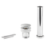 Polished Chrome Round Tub Drain and Overflow Kit