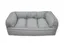 Large Gray Orthopedic Memory Foam Pet Sofa Bed