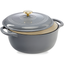 Graphite Gray 6 Quart Enameled Cast Iron Dutch Oven with Lid