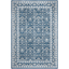 Navy and Light Grey Synthetic Rectangular Area Rug