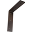 Hamilton 8" Hammered Brown Steel Bracket Shelf Support