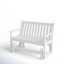 White 48" Polywood Traditional Garden Glider Bench