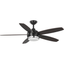 Albin Black 54" Ceiling Fan with LED Light and Remote