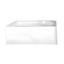 Aqua Eden 60-Inch White Acrylic Alcove Tub with Left Drain