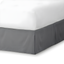 Gray Microfiber Queen Bed Skirt with 15-Inch Drop