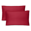 Red Hypoallergenic Microfiber Standard Pillow Sham Set