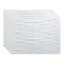 Gloss White Waves Decorative Vinyl Backsplash Kit