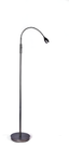 Adjustable Gunmetal Arc LED Floor Lamp with Gooseneck