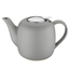 Gray Ceramic Teapot with Stainless Steel Lid, 50 fl. oz.