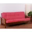 Berry Pink 6-Inch Twin Twill Futon Pad