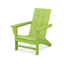 Lime Green Polywood Modern Adirondack Chair with Arms