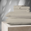 Beige King Cotton-Blend Wrinkle-Resistant Sheet Set