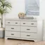 Winter Oak Farmhouse 5-Drawer Dresser with Antique Handles