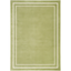 Green Ivory 4' x 6' Reversible Synthetic Rectangular Rug