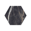 Oscuro Black and Gold Hexagon Porcelain Tile Sample