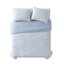 King Blue Cotton Reversible Comforter Set