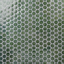 Capri Green Polished Glass Hexagon Mosaic Tile 11x13