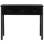 Cindy Transitional Black Pine 3-Drawer Console Table