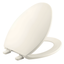 Biscuit Elongated Polypropylene Toilet Seat with Quick-Release Hinges