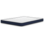 Full Size White Firm Foam Mattress with Quilted Cover